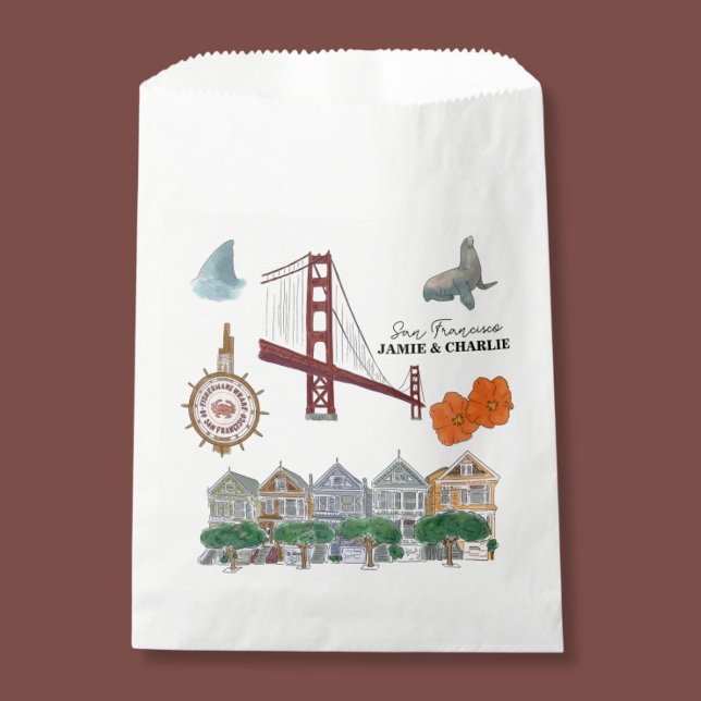 Bolsa De Papel Boda de bienvenida al Tote de San Francisco (Subido por el creador)