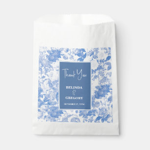 Bolsa De Papel Boda de Blue Watercolor Botanals Florals