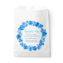 Boda de color azul pansy acuarela me arruga confet