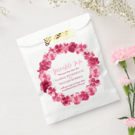 Bolsa De Papel Boda de color marrón rojo que me arruga confetti