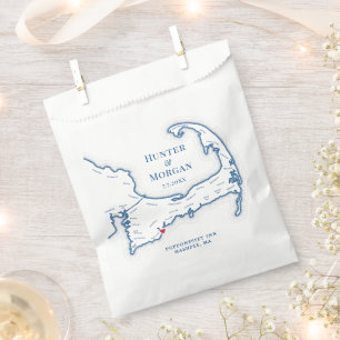 Bolsa De Papel Boda de destino de Cape Cod