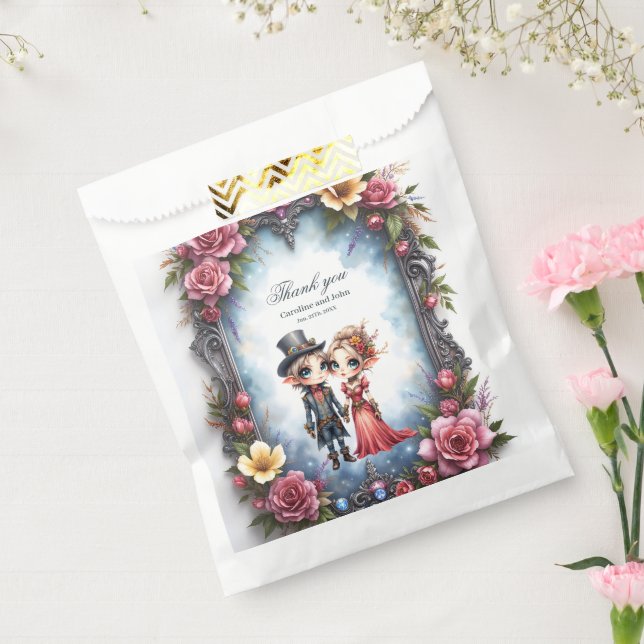 Bolsa De Papel Boda de Elfo Caprichoso Steampunk (Sellado)