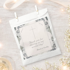 Bolsa De Papel Boda de encaje rosa champagne