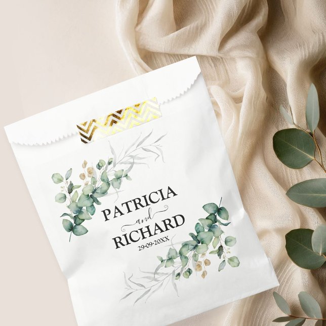 Bolsa De Papel Boda de Eucalipto Verde (Subido por el creador)