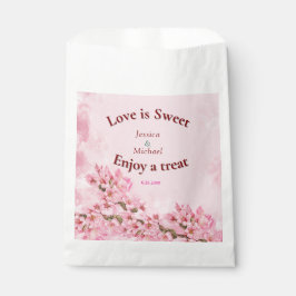 Bolsa De Papel Boda de flores de cerezo rosa