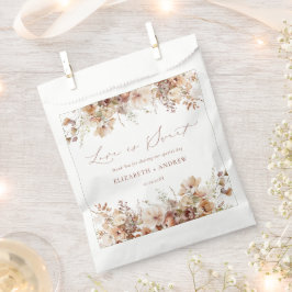 Bolsa De Papel Boda de Flores Rustic Boho Garden