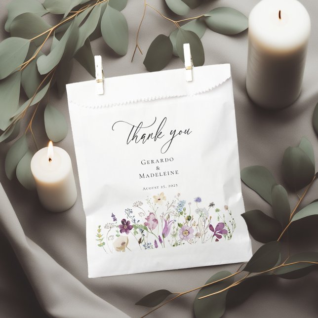 Bolsa De Papel Boda de flores silvestres acuáticas (Subido por el creador)