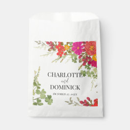 Bolsa De Papel Boda de flores silvestres en el jardín floral de v