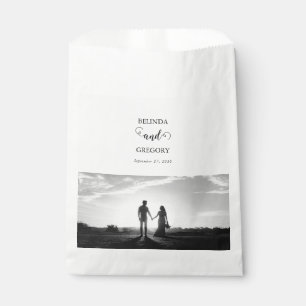 Bolsa De Papel Boda de fotografía de parejas de guiones modernos 