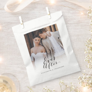 Bolsa De Papel Boda de Fotos Chic Caligrafía Siempre Después de l