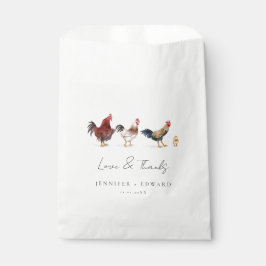Bolsa De Papel Boda de gallo de pollo ruso