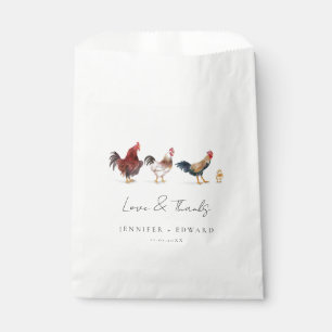 Bolsa De Papel Boda de gallo de pollo ruso