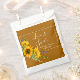 Bolsa De Papel Boda de girasoles de otoño