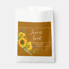 Bolsa De Papel Boda de girasoles de otoño