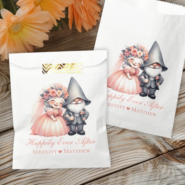 Bolsa De Papel Boda de Gnome de Jardín Cute - Feliz (Subido por el creador)