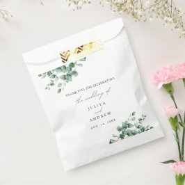 Bolsa De Papel Boda de guión de Greenery Eucalyptus