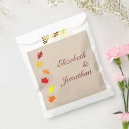 Bolsa De Papel Boda de hojas de otoño