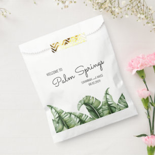 Bolsa De Papel Boda de hojas de plátano de mediados de siglo Bien
