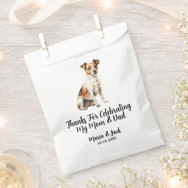 Bolsa De Papel Boda de Jack Russell Terrier Full Color Mascota
