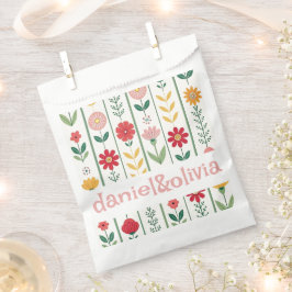 Bolsa De Papel Boda de jardín de flores silvestres de primavera c