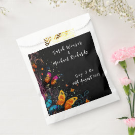 Bolsa De Papel Boda de Jardín de Mariposa Whimsical