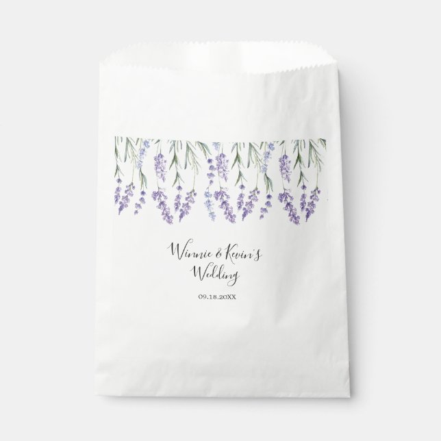 Bolsa De Papel Boda de Lavender Country (Anverso)