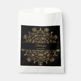 Bolsa De Papel Boda de lujo clásica mandala tradicional elegante