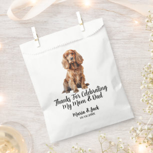 Bolsa De Papel Boda de Mascota de color completo de Cocker Spanie
