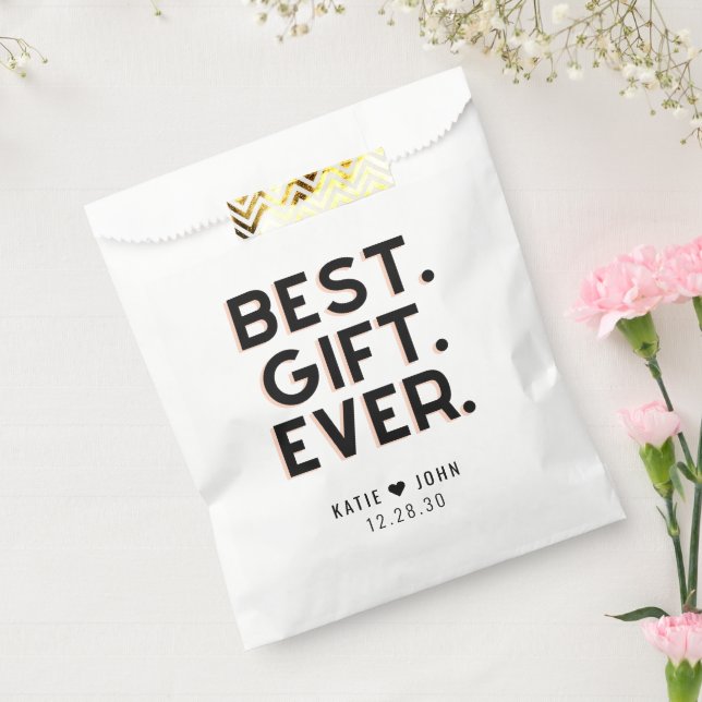 Bolsa De Papel Boda DE MEJOR REGALO DE LA HISTORIA (Sellado)