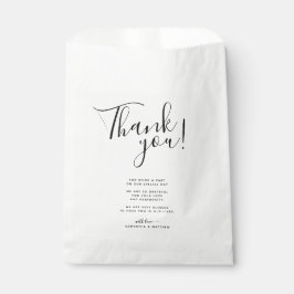 Bolsa De Papel Boda de mensajes de agradecimiento