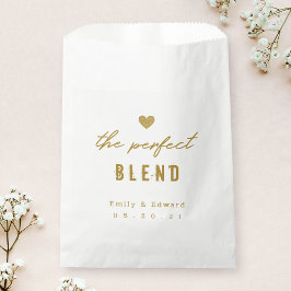 Bolsa De Papel Boda De Mezcla Perfecta Ducha De Novias Café Té