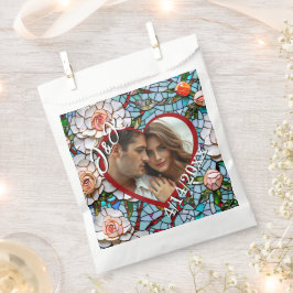 Bolsa De Papel Boda de mosaico y vidrio manchado personalizado