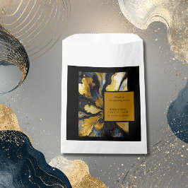 Bolsa De Papel boda de oro negro purpurina de moda