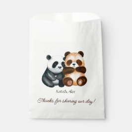 Bolsa De Papel Boda de osos de pareja linda