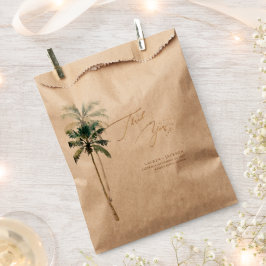 Bolsa De Papel Boda de Paraíso Tropical Vintage de ArtsApp