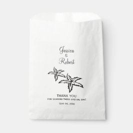 Bolsa De Papel Boda de playa Gracias