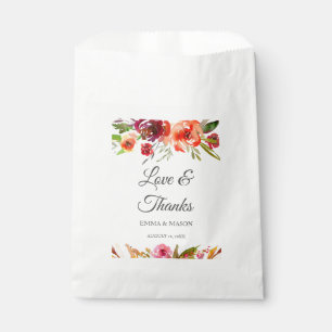 Bolsa De Papel Boda de Romance Radiante Personalizado