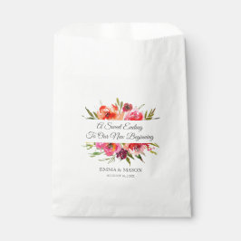 Bolsa De Papel Boda de Romance Radiante Personalizado
