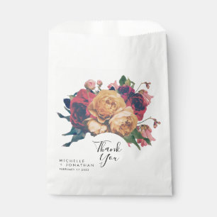 Bolsa De Papel Boda de Rosas antiguos de la época gracias