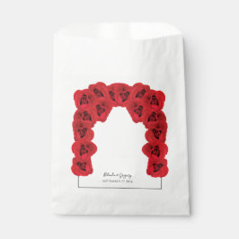 Bolsa De Papel Boda de rosas rojas