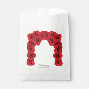Bolsa De Papel Boda de rosas rojas