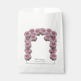 Bolsa De Papel Boda de Rosas rosa claro