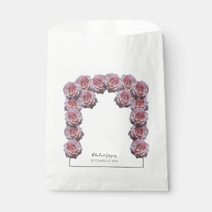 Bolsa De Papel Boda de Rosas rosa claro