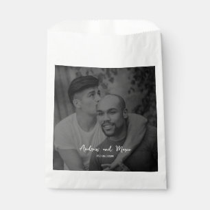 Bolsa De Papel Boda de tarjetas de embarque de destino fotográfic