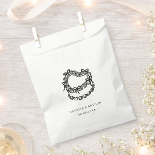 Bolsa De Papel Boda de tarta caprichosa a mano