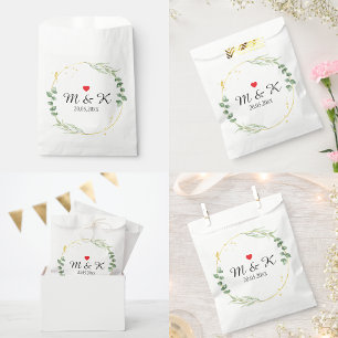Bolsa De Papel Boda de vegetación acuática