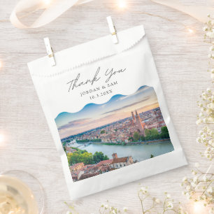 Bolsa De Papel Boda de Verona Italia personalizado