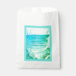 Bolsa De Papel boda de vibración de la costa azul