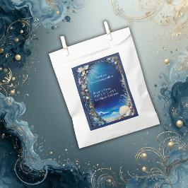 Bolsa De Papel boda de vibración de la costa azul