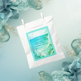 Bolsa De Papel boda de vibración de la costa azul